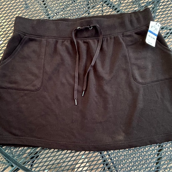 NWT Ideology Mini Athletic Skirt Black Drawstring Sz XL - Picture 5 of 10